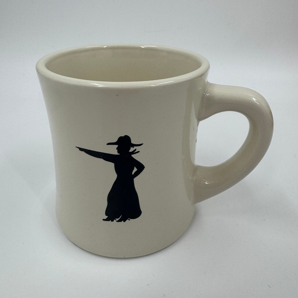 Jackson Hole Wyoming Diner Mug Howdy‎ Stranger Cowgirl Silhouette Made in USA